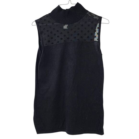 AUGUST SILK Black Sleeveless Top Womens Size Small S - Picture 1 of 3